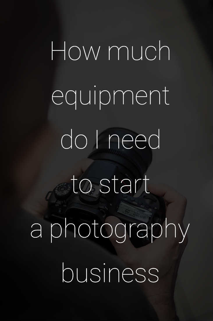 equipment to start photography business